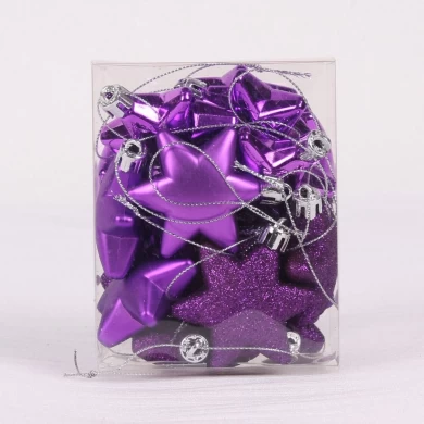 Promotional High Quality Plastic Christmas Ornaments Set