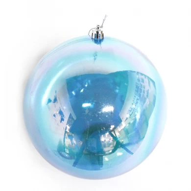 Promotional decorative plastic Xmas ball decoration