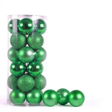 Promotional high quality christmas plastic ball decoration