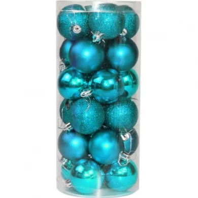 Promotional plastic Christmas decoration ball set