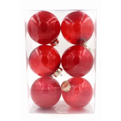 Salable promotional plastic decorative christmas ball