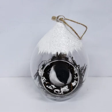 Top Quality Clear Ligthed Hanging Glass Ball  Decoration