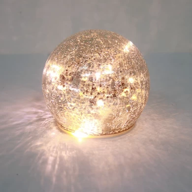 Top Quality Glass Christmas Ball With LED Lights