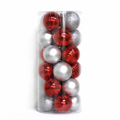 Wholesale Christmas plastic hanging decorative ball