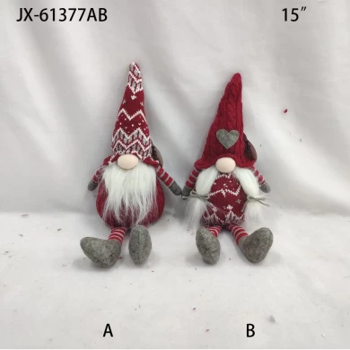 Wholesale Christmas tree gift toys Home Hanging Decoration Felt Fabric Lovely Christmas faceless doll