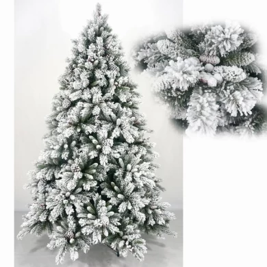 Оптовая торговля декоративные Floked снег ПВХ искусственные елки
