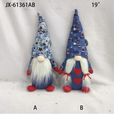 Xmas Tree Decor Pendant Children Kid plush toys Gift christmas faceless santa dolls