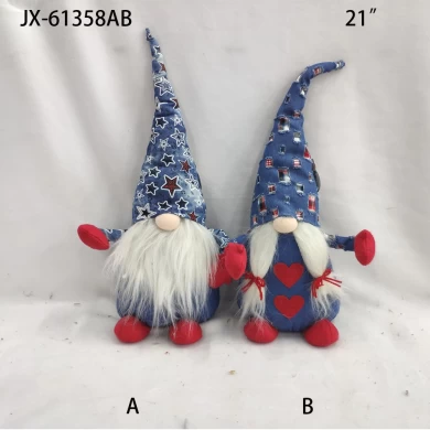 Xmas Tree Decor Pendant Children Kid plush toys Gift christmas faceless santa dolls