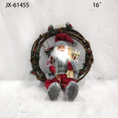 Xmas tree ornaments gift decorative toys soft plush christemas doll santa claus