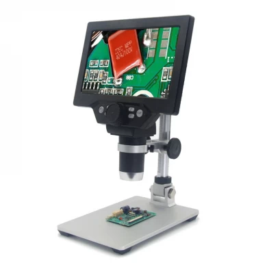 7 pouces grand écran couleur grand écran LCD base 12MP 1-1200X amplification continue loupe vidéo microscope numérique