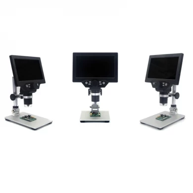 7 Inch large color screen large base LCD display 12MP 1-1200X continuous amplification magnifier video digital microscope