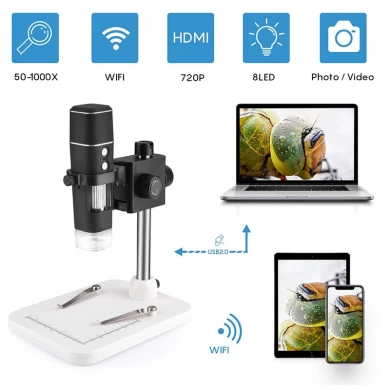 Factory wholesale high quality wifi microscope camera 1000x usb and wifi microscope digital