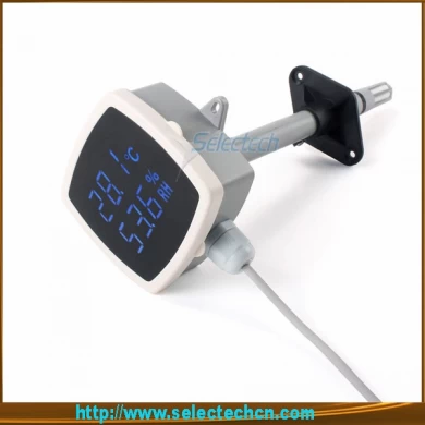 Humidity and temperature transmitter for Duct Mounting with LED display SE-MF series