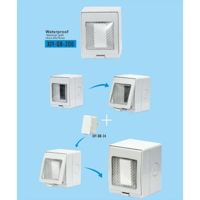 IP55 Waterproof box for the EU schuko socket, single wall switch or single socket waterproof box