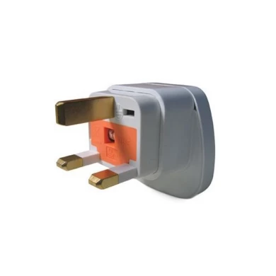 Italy Embedded Three Round Pin Adapter With Security Gate  With Security Gate SES-12A