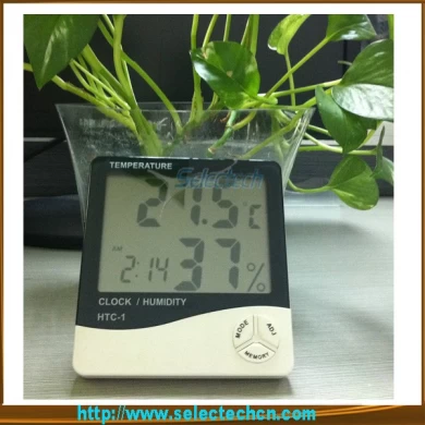 شاشة LCD الرطوبة الرقمية مقياس الحرارة في الأماكن المغلقة SE-HTC-1