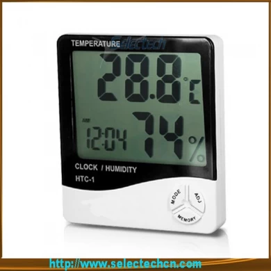 Multifunction MiNIi LCD Temperature And Humidity Meter With Alarm Clock Calendar And Timer SE-HTC-1