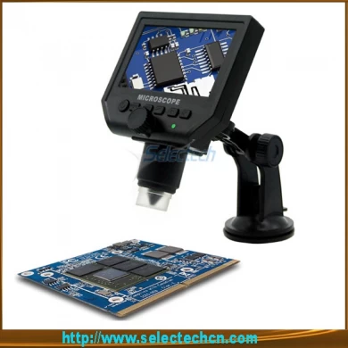 SE-G600 4.3 inch HD 3.6MP CCD portable electronic LCD digital video microscope with 1-600X continuous magnification