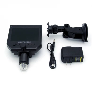 سي-G600 4.3 بوصة هد 3.6mp كسد المحمولة الإلكترونية لد الرقمية الفيديو المجهر مع 1-600x التكبير المستمر