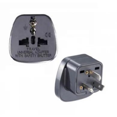 Ασφαλής πολλαπλών Swiss Travel Plug Adapter με Ασφάλειας Πύλη SES-11A
