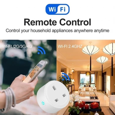 EUA Tomada inteligente Wi-Fi Controle Remoto Timing on / off O Power Samrt Início plugue Elétrico Mini Suporte Soquete Alexa Google