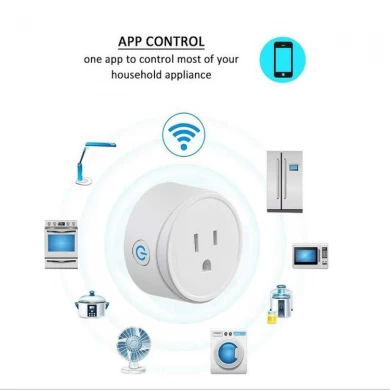 EE. UU. Conector inteligente Wi-Fi Control remoto Tiempo de encendido / apagado El enchufe de inicio de Power Samrt Soporte eléctrico para mini zócalo Alexa Google