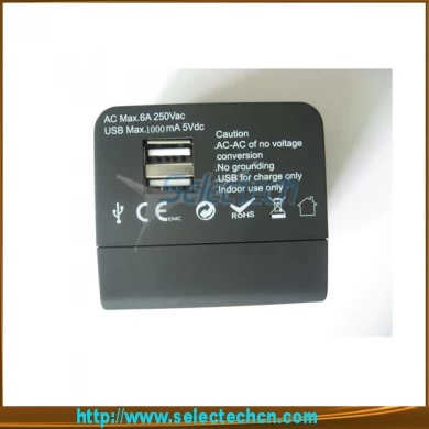 USB شاحن كلمة محول السفر لمع ترافل سلامة مصراع و1A إخراج SE-MT148U2