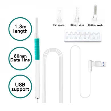 USB Ear Cleaning Endoscope 3 in1 4.3 Inch HD Visual Ear Spoon 5.5mm Mini Camera Android PC Ear pick