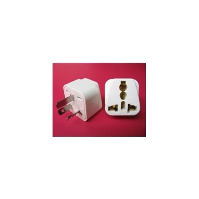 Universal To  IEC320 Travel Plug Adapter For Computer With Ground Pin SE-UA320