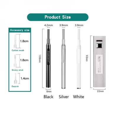 Wireless security 5.5mm ear spoon endoscope tool selection medical ear cleaning Wifi integrated otoscope