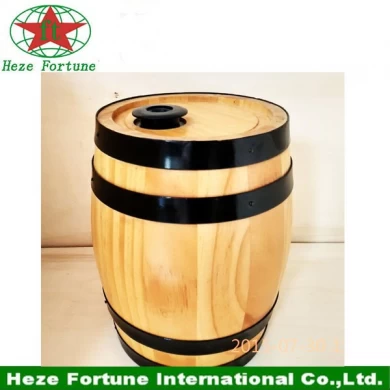 225L big wooden material decoration barrel