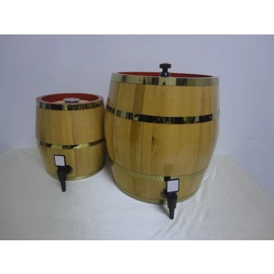 barril interno de acero inoxidable 304 con superficie de barril de madera de pino o roble