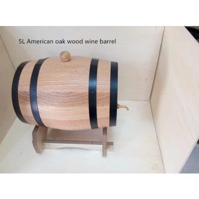 خشب البلوط الأمريكي 5L النبيذ برميل