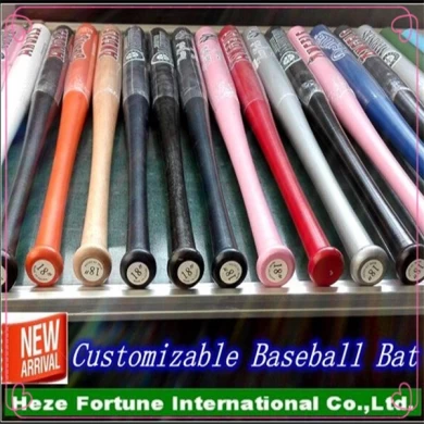 Custom size wood baseball bat with personal logo