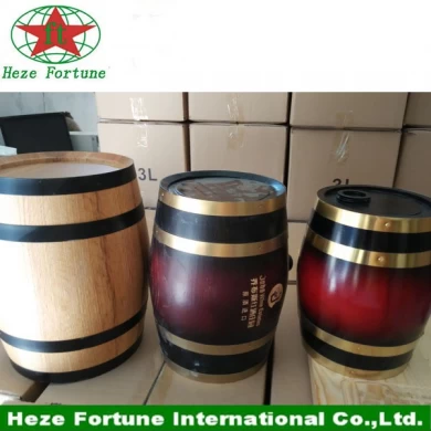 Customized color and details mini wooden keg