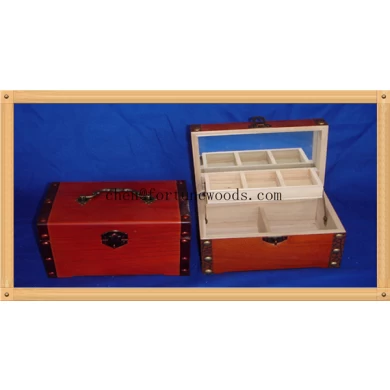 Diferente caixa de material de madeira de cor e pinho pintura presente para embalagem de presente