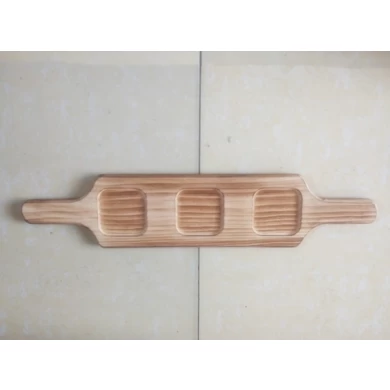 Grilled pine/paulownia wood tray different shape