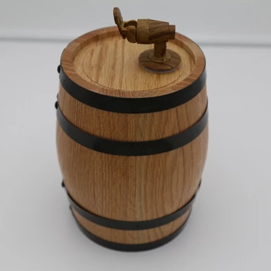 Barril real de almacenamiento de whisky de madera de roble rojo en venta