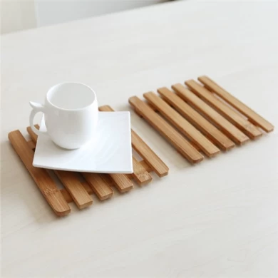 Simple design wood coaster for tea cup