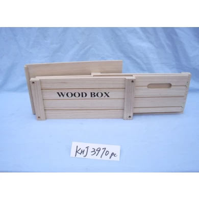 صندوق حزمة الخشب مع تصميم مخصص