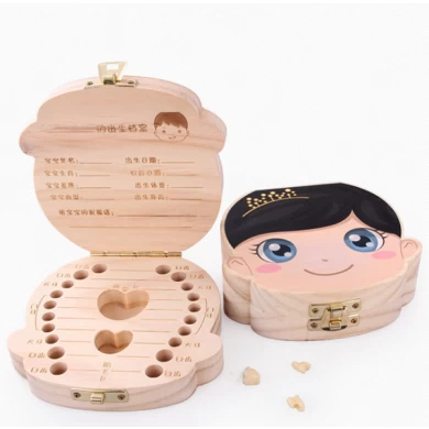 صندوق أسنان الطفل الخشبي