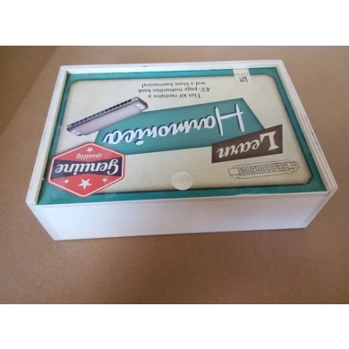 cheapest price plywood gift box with sliding lid