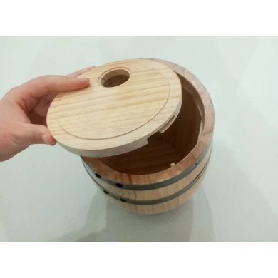 open top changable inside bag oak barrel pine barrel