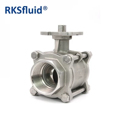 100% Quality Test Stainless Steel 3pcs Floating Ball Valve Factory Price