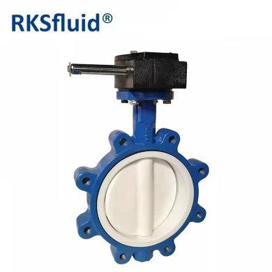 ANSI/API ptfe lined stainless butterfly valve dn200