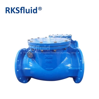 ANSI BS5153 flanged non return valve GGG50 metal seated ductile iron brass swing type wafer check valve DN300 PN16 for sewage