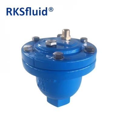 ANSI DIN Cast Ductile Iron SS304 SS316 Threaded Flange End Combination kinetic Air Release Valve PN16