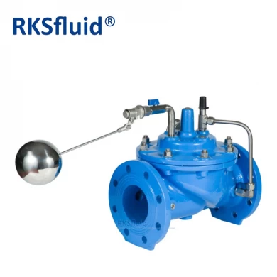 ANSI DN100 sewage control valve ductile iron water level flange connection float ball type control valve PN16
