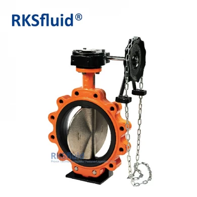 ANSI EPDM seated ductile iron SS316 lug type butterfly valve PN10 PN16 class 150