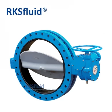 ANSI soft sleeve seated U-Section flange butterfly valve PN10 PN16 150psi